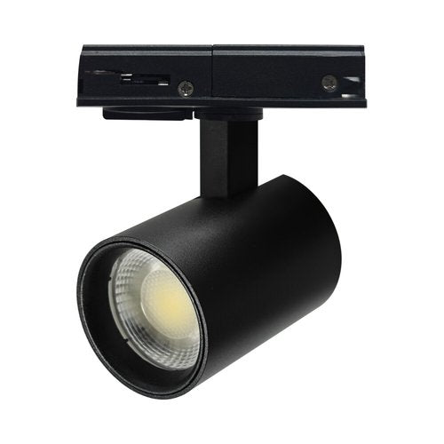 גוף תאורה ספוט לפס צבירה חד פאזי - שחור MIKA 8W 3CCT