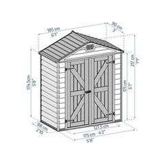מחסן גינה Skylight דקו 1.9X0.9 מטר