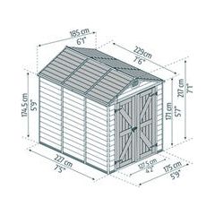 מחסן גינה Skylight דקו 1.9X2.3 מטר