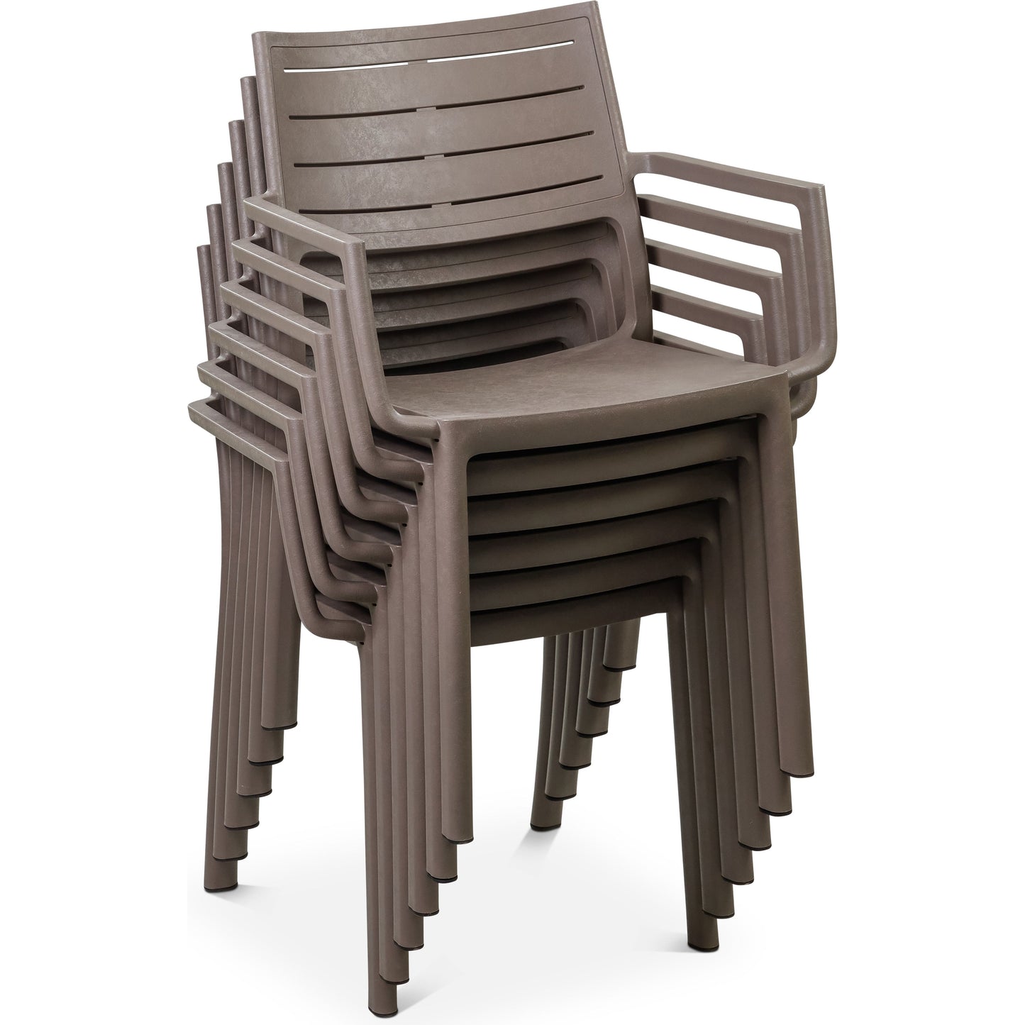 כסא מטליין פלסטיק קפוצינו