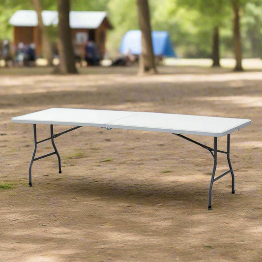 שולחן פלסטיק מתקפל 100*180 ס"מ
