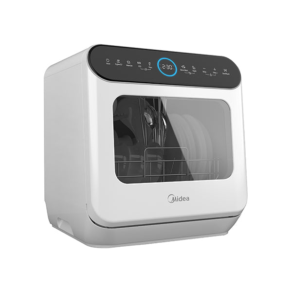 מדיח כלים מיני לבן דגם WQP4-W2605 של MIDEA