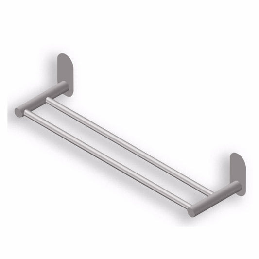 מוט כפול לתליית מגבות אינארי כסף מט