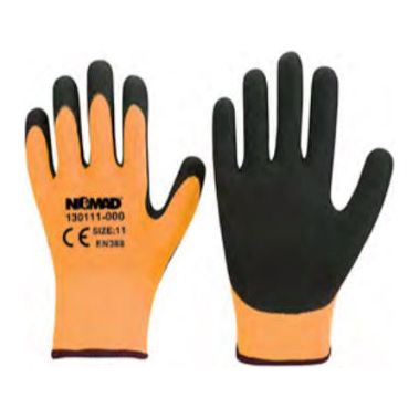 כפפות גומי כתום זוהר