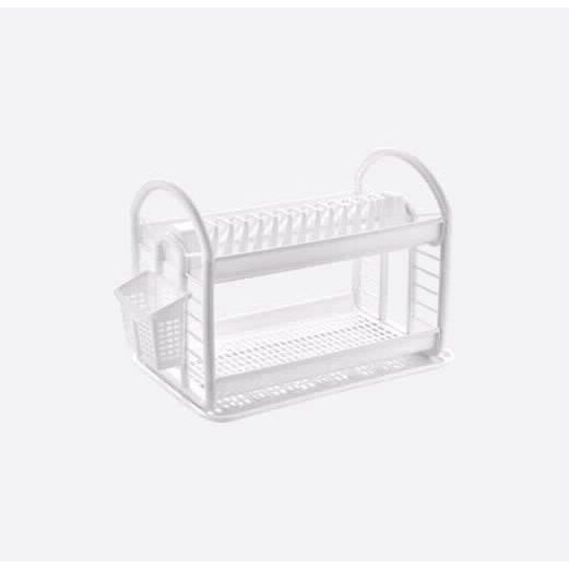 מייבש כלים חדש דו קמותי פלסטיק לבן