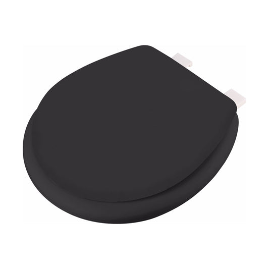 מושב אסלה מרופד שחור