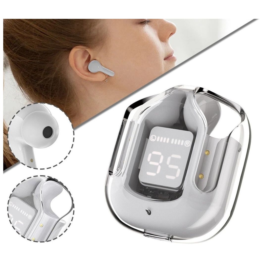 אוזניות אלחוטיות Bluetooth סטריאו TWS דגם prx33 צבע לבן