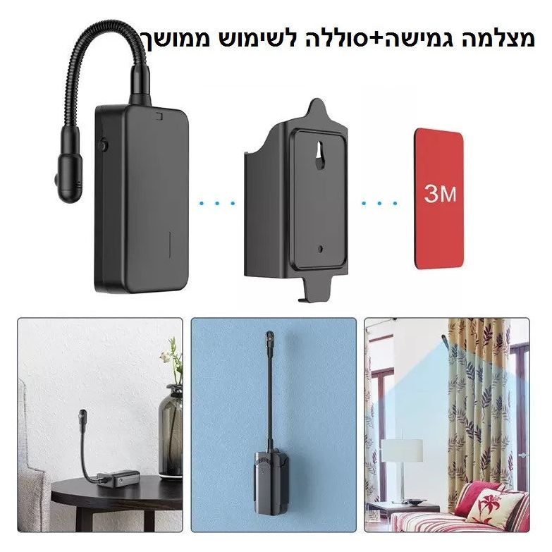 מצלמה אלחוטית זעירה נסתרת עם מיקרופון מובנה Visiontek BATR2