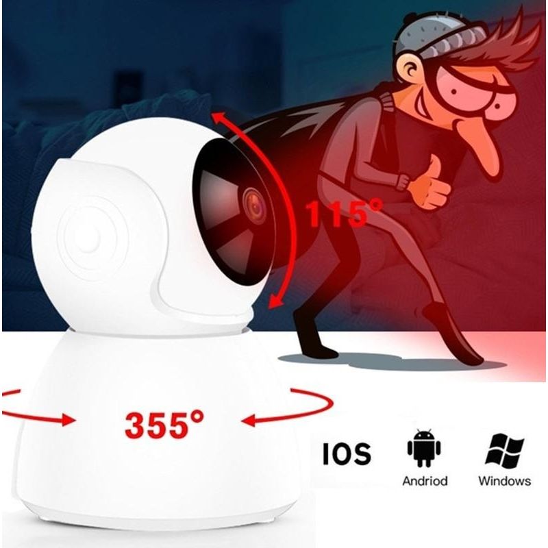 מצלמת אבטחה IP חכמה ממונעת 360 דגם GT361