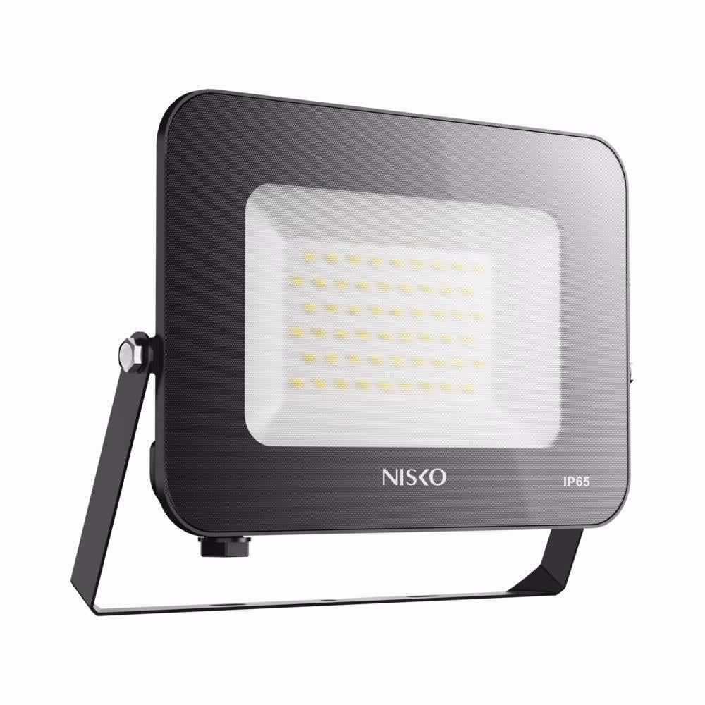 פרוז'קטור פנס הצפה שחור IP65 EAGEL 50W חיישן פוטו צל אור לבן