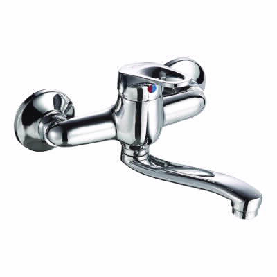 ברז סוללה פיה ארוכה מהקיר 3521 יועם מסדרת עדי