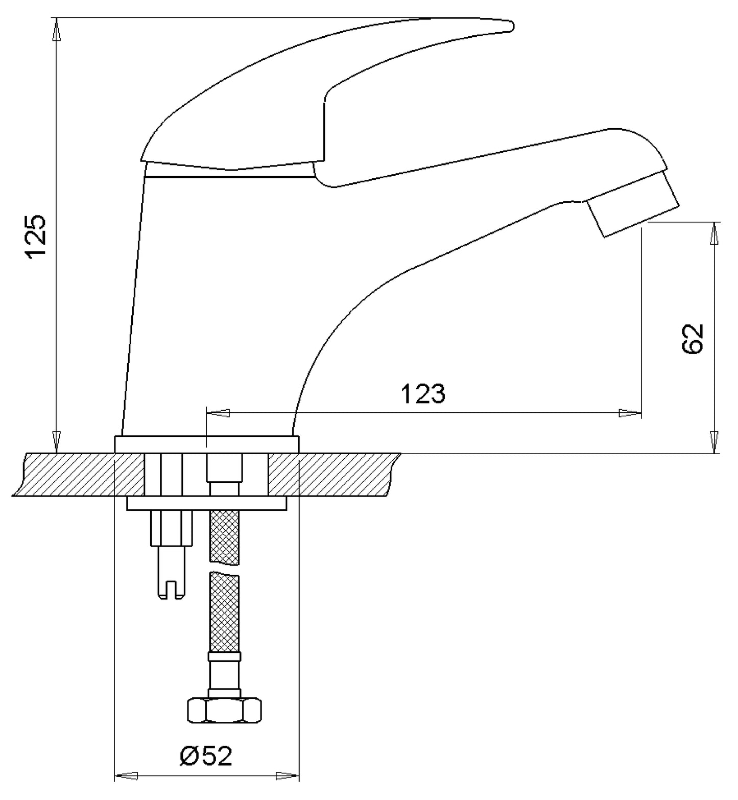 ברז פרח קצר 5540 יועם סדרת יועמיקס