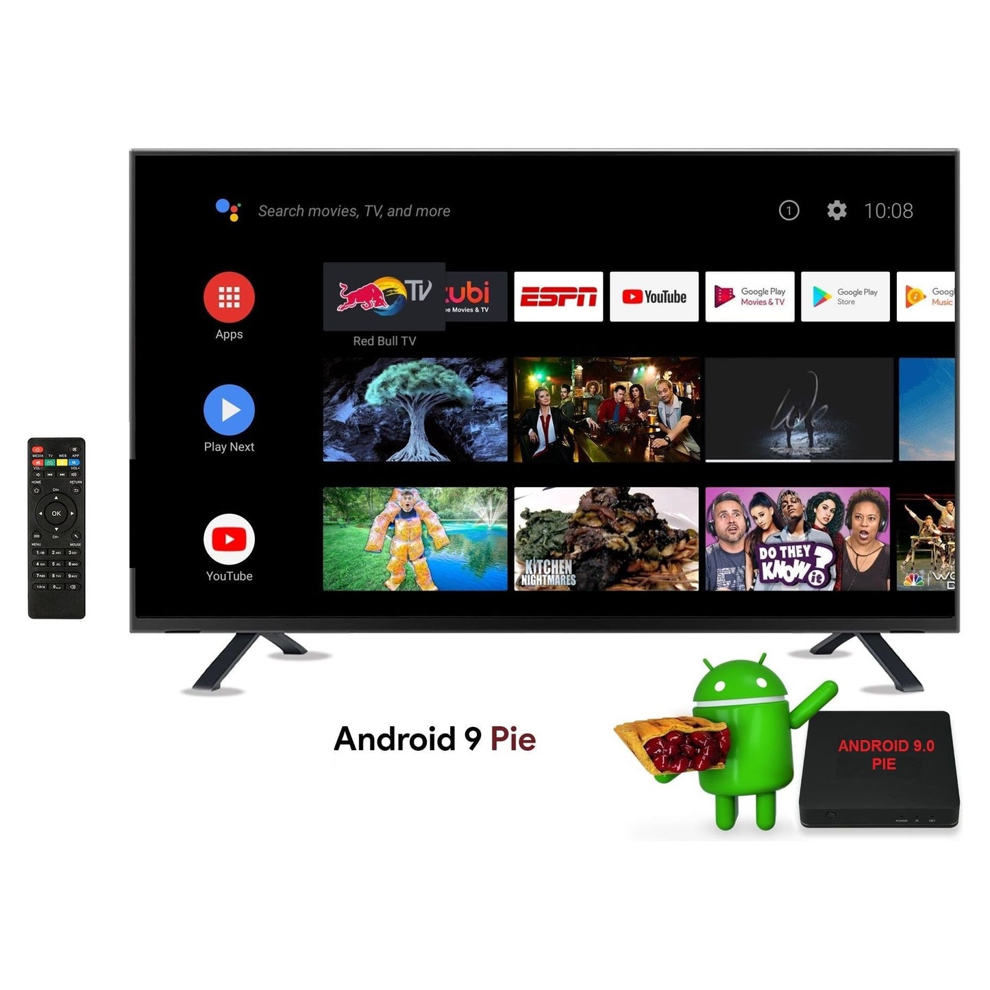 סטרימר TV BOX 4K ULTRA Android + שלט דגם GTQ96