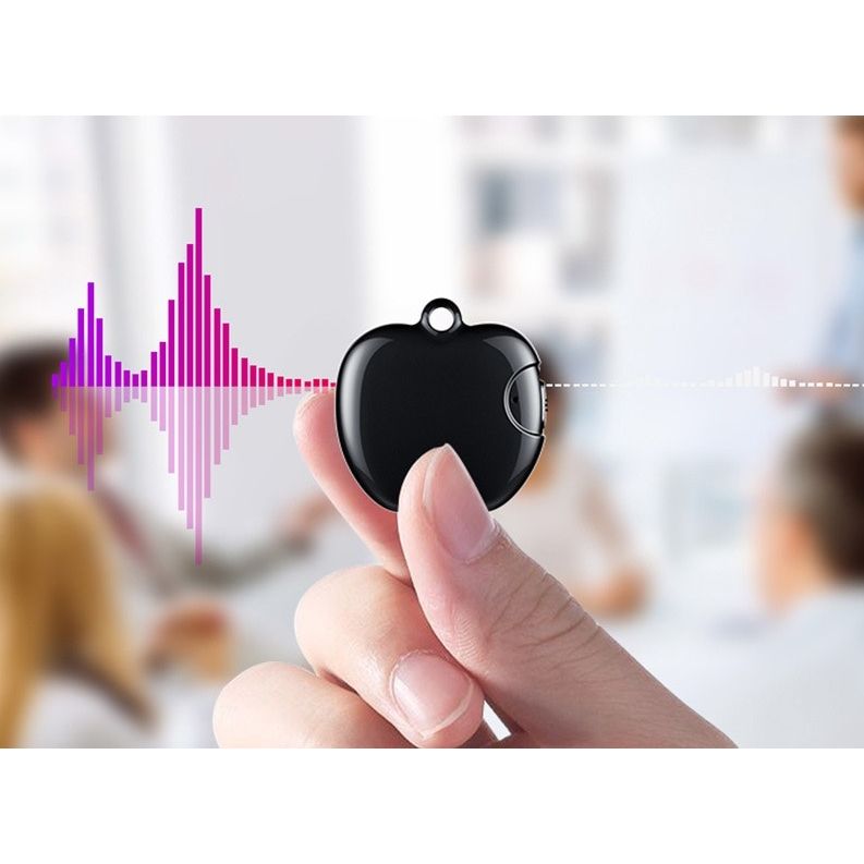 מקליט קול 4GB נסתר מקצועי בצורת תפוח כולל הפעלה קולית