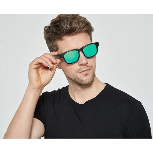 משקפי שמש עם Bluetooth לשיחות והאזנה למוזיקה דגם SG22 צבע שחור