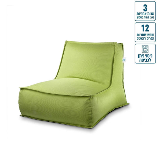 כורסא זואי מבד חוץ עמיד לשמש 105/85 צבע פיסטוק