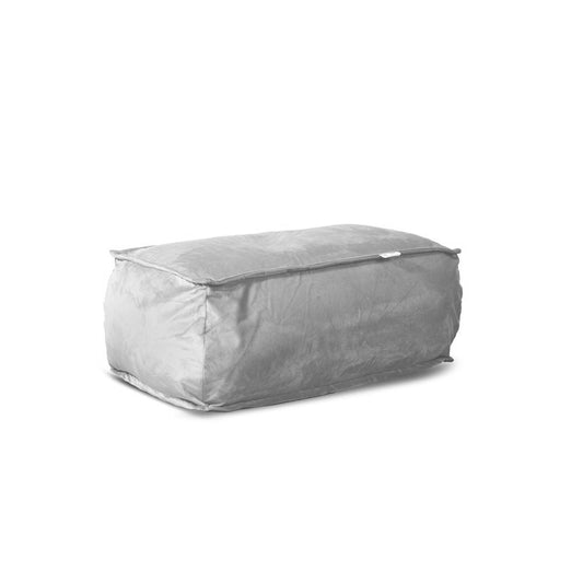 הדום מבד קטיפה זואי צבע אפור בהיר