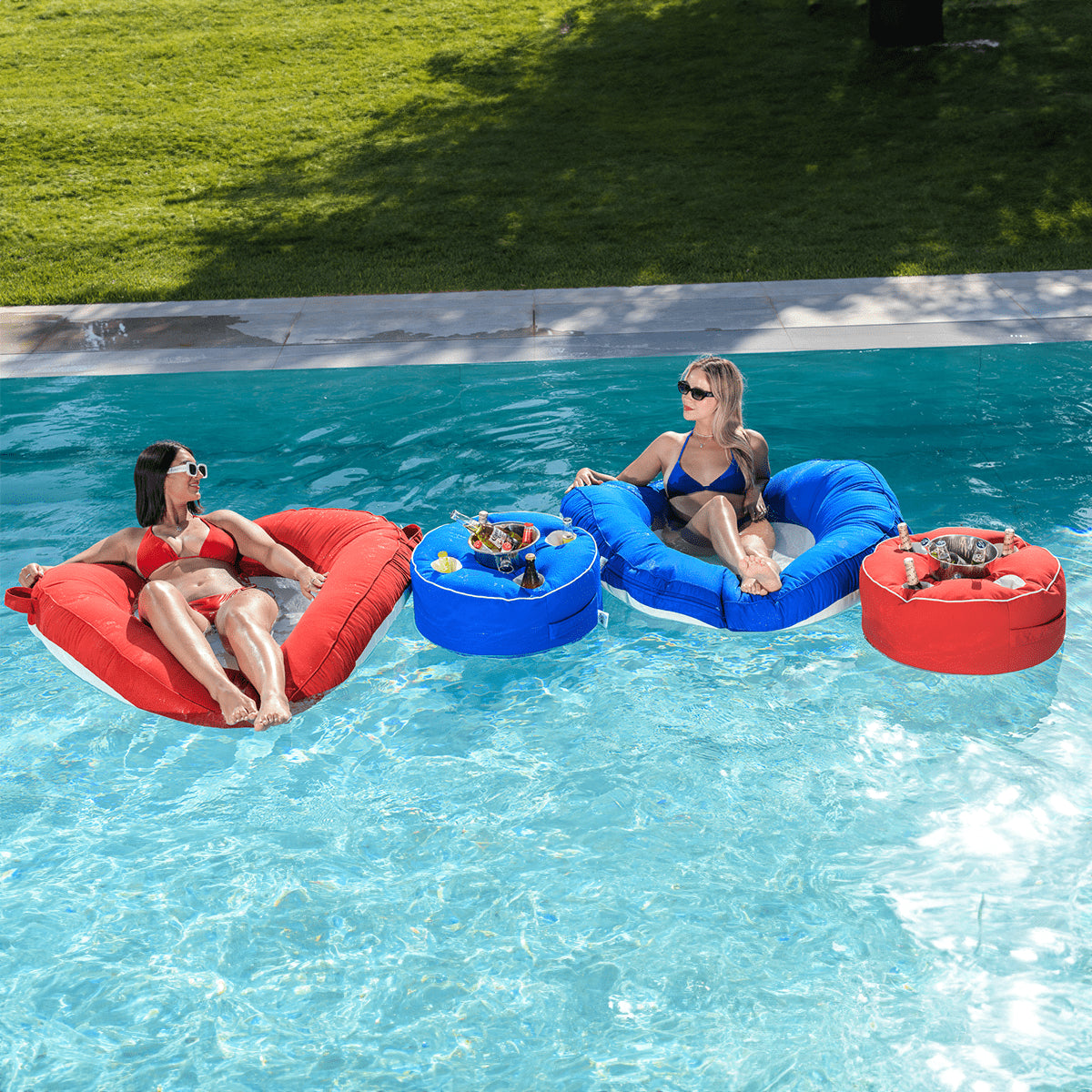 מגש צף לבריכה צבע צהוב