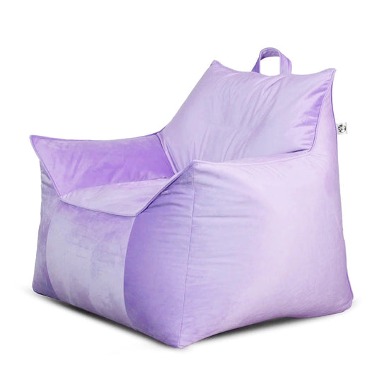 ספת פוף קטיפה ג'ים צבע לילך