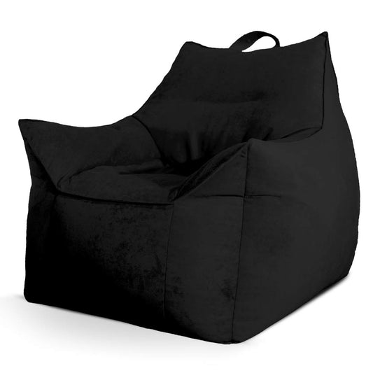 ספת פוף קטיפה ג'ים צבע שחור