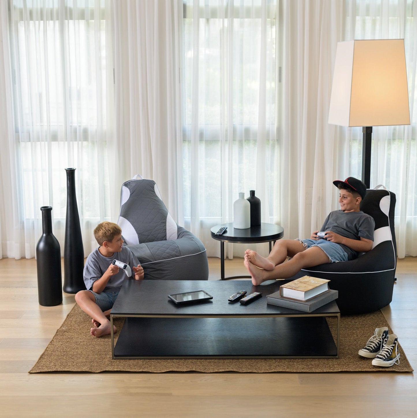 פוף גיימינג מקצועי Alligator Color אפור כתום