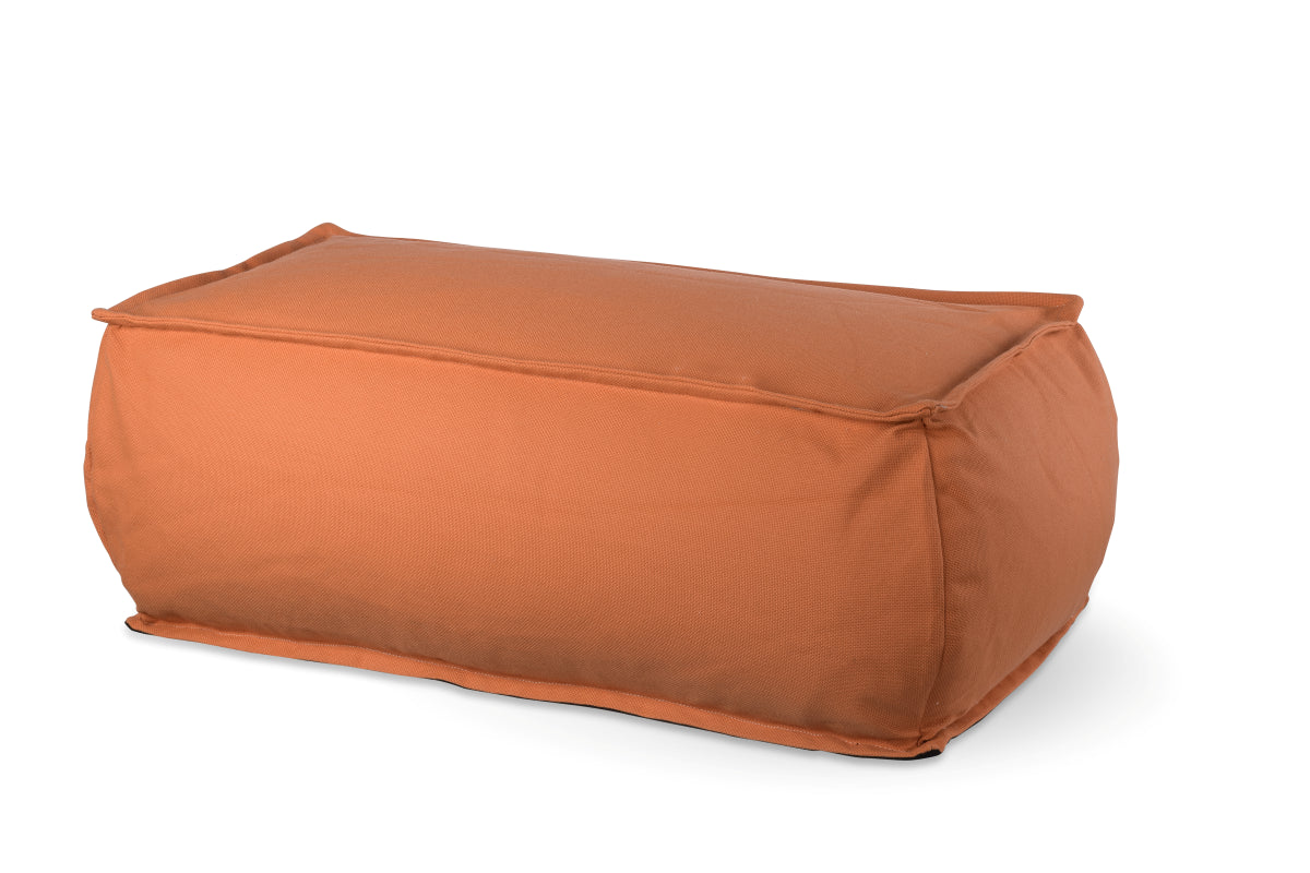 פוף הדום מבד חוץ 87*45 דגם זואי עמיד לשמש צבע אפור כהה