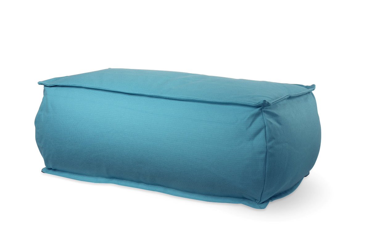 פוף הדום מבד חוץ 87*45 דגם זואי עמיד לשמש צבע אפור כהה