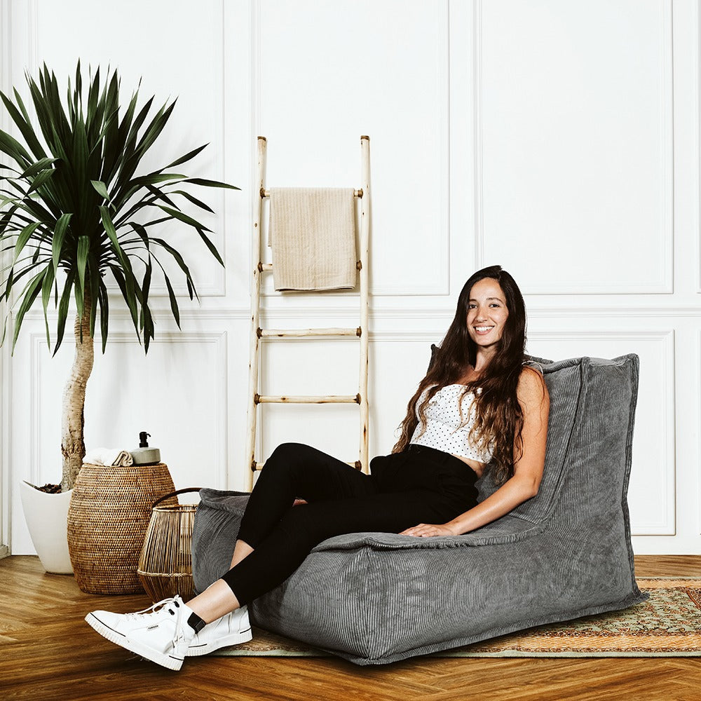 פוף כורסא מבד קורדרוי דגם זואי Color ג'ינס