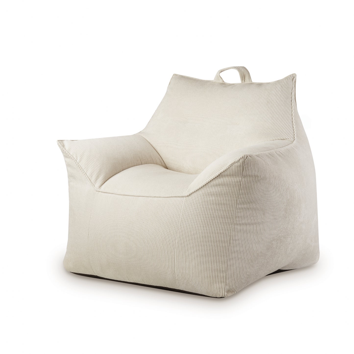 פוף כורסא לילדים מבד קורדרוי דגם ג'יימס צבע כחול ג'ינס