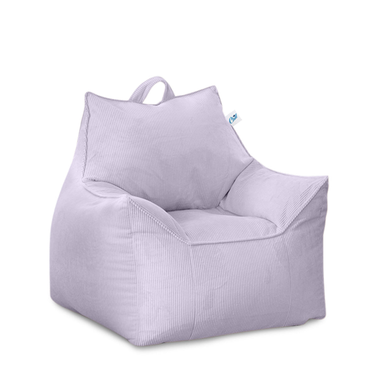 פוף כורסא לילדים מבד קורדרוי דגם ג'יימס צבע לילך