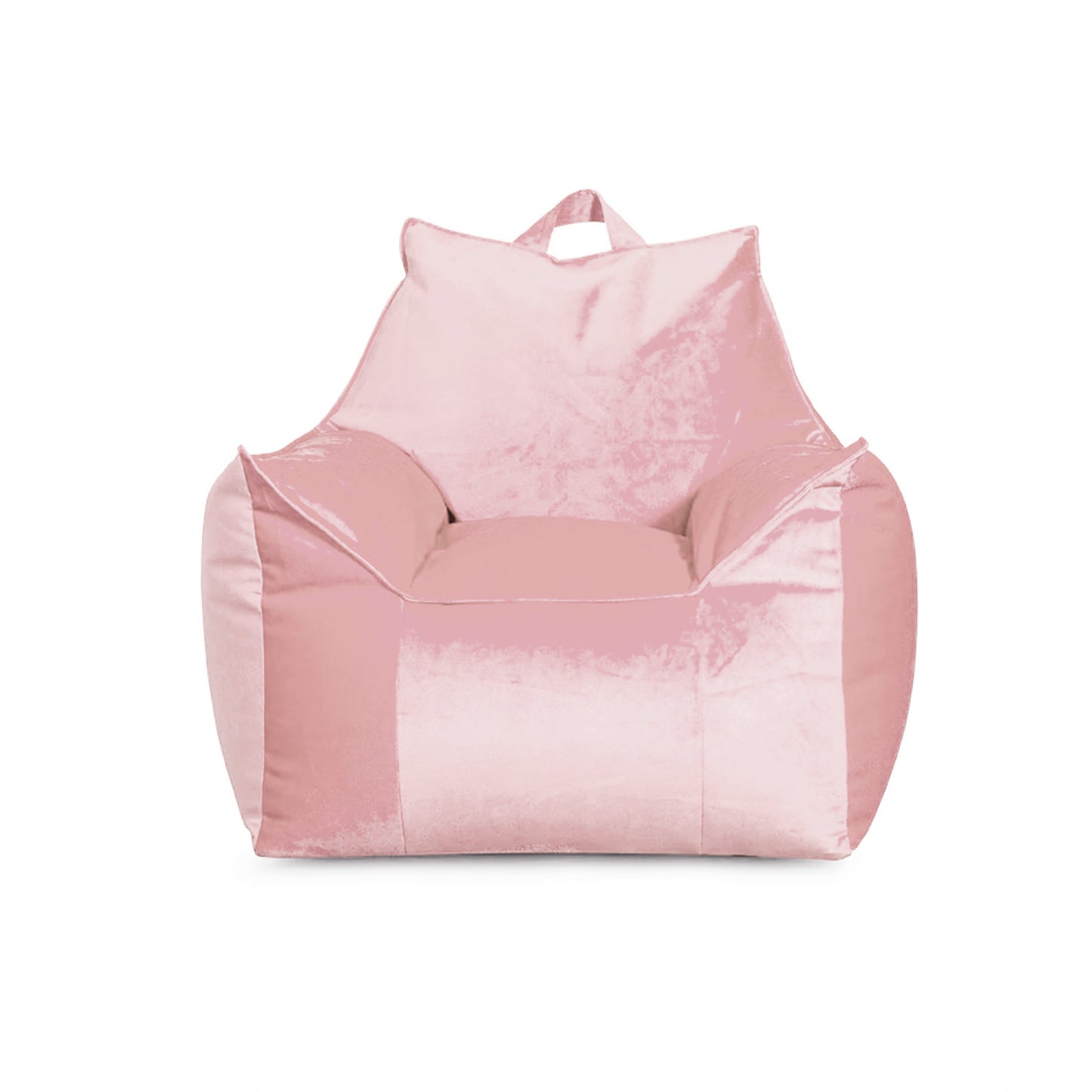 פוף כורסא קטיפה לילדים דגם ג'יימס צבע ורוד בייבי