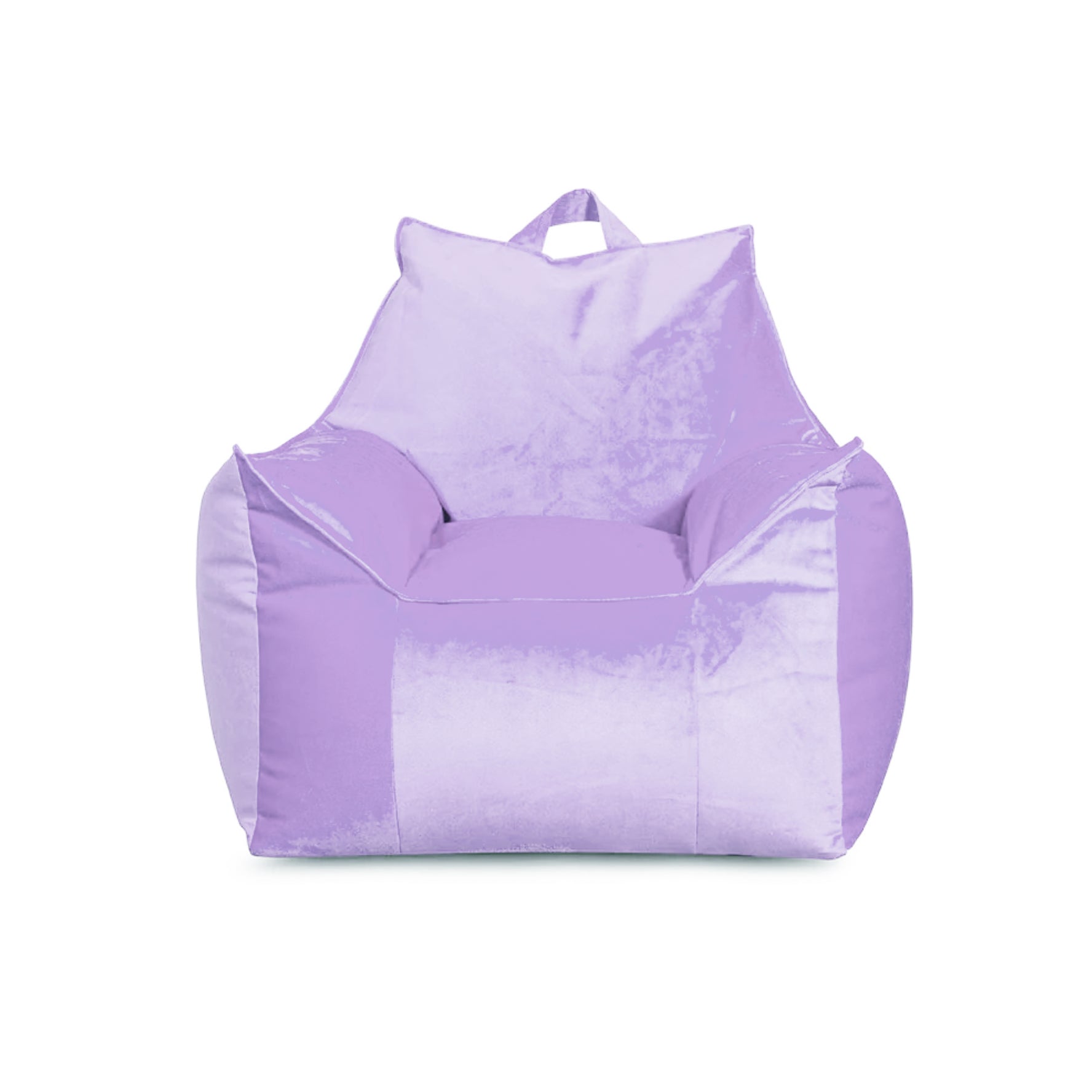 פוף כורסא קטיפה לילדים דגם ג'יימס צבע לילך