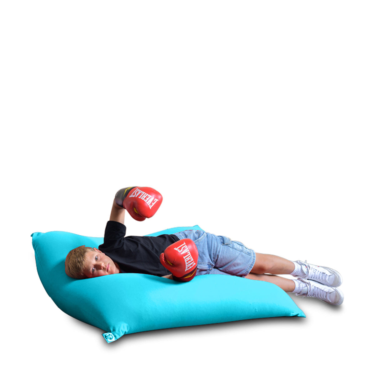 פוף מרובע גדול (80X110 ס”מ) גוון טורקיז