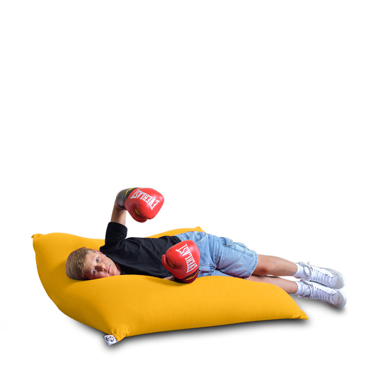 פוף מרובע גדול (80X110 ס”מ) גוון צהוב