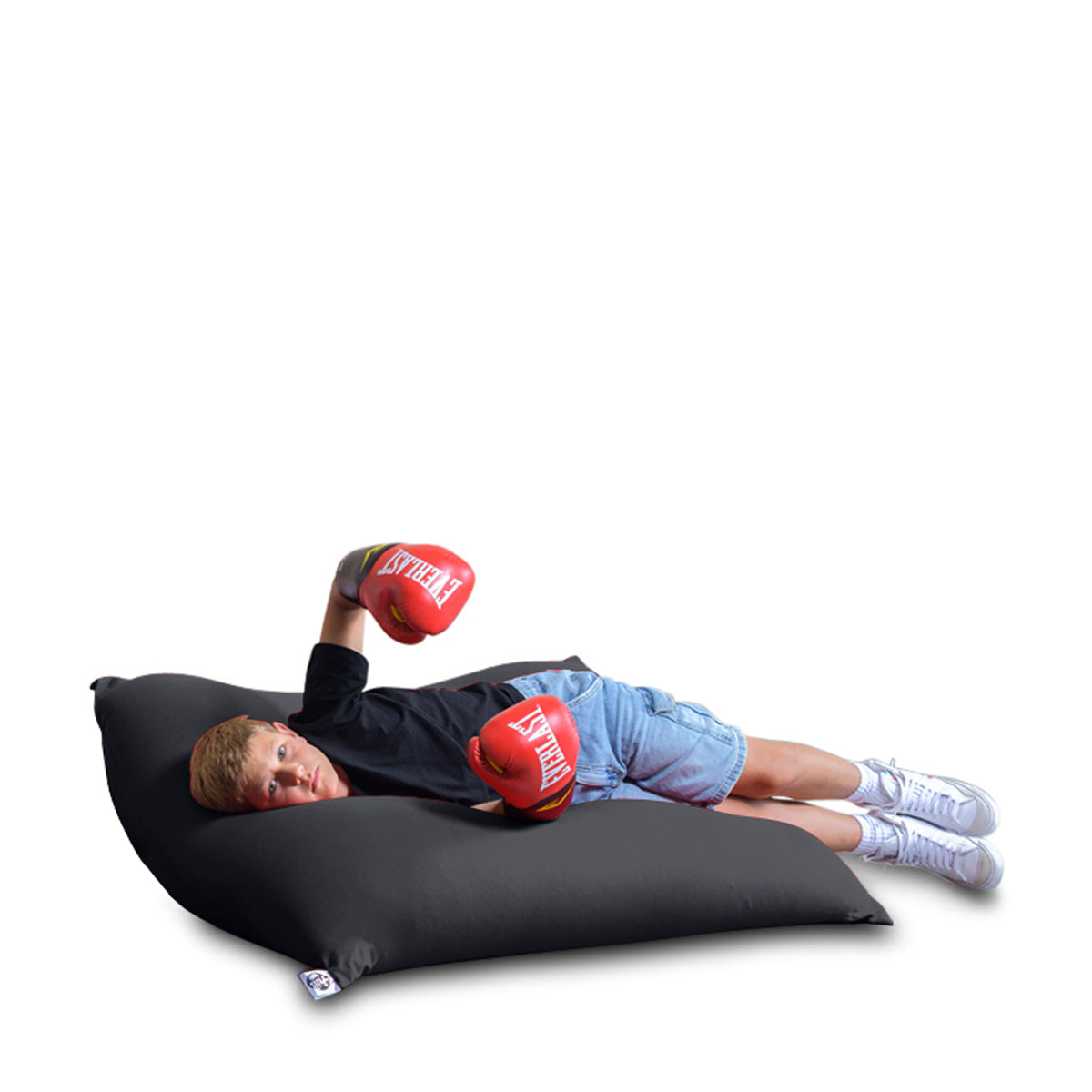 פוף מרובע גדול (85X110 ס”מ) גוון שמנת מלאנג'