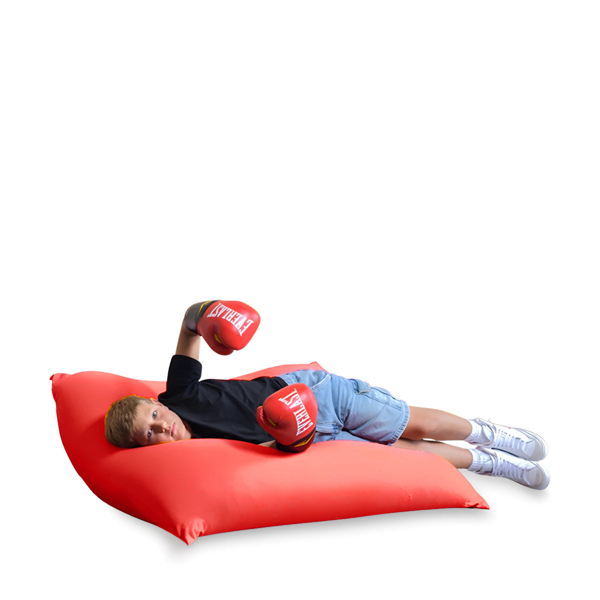 פוף מרובע גדול (85X110 ס”מ) גוון שמנת מלאנג'