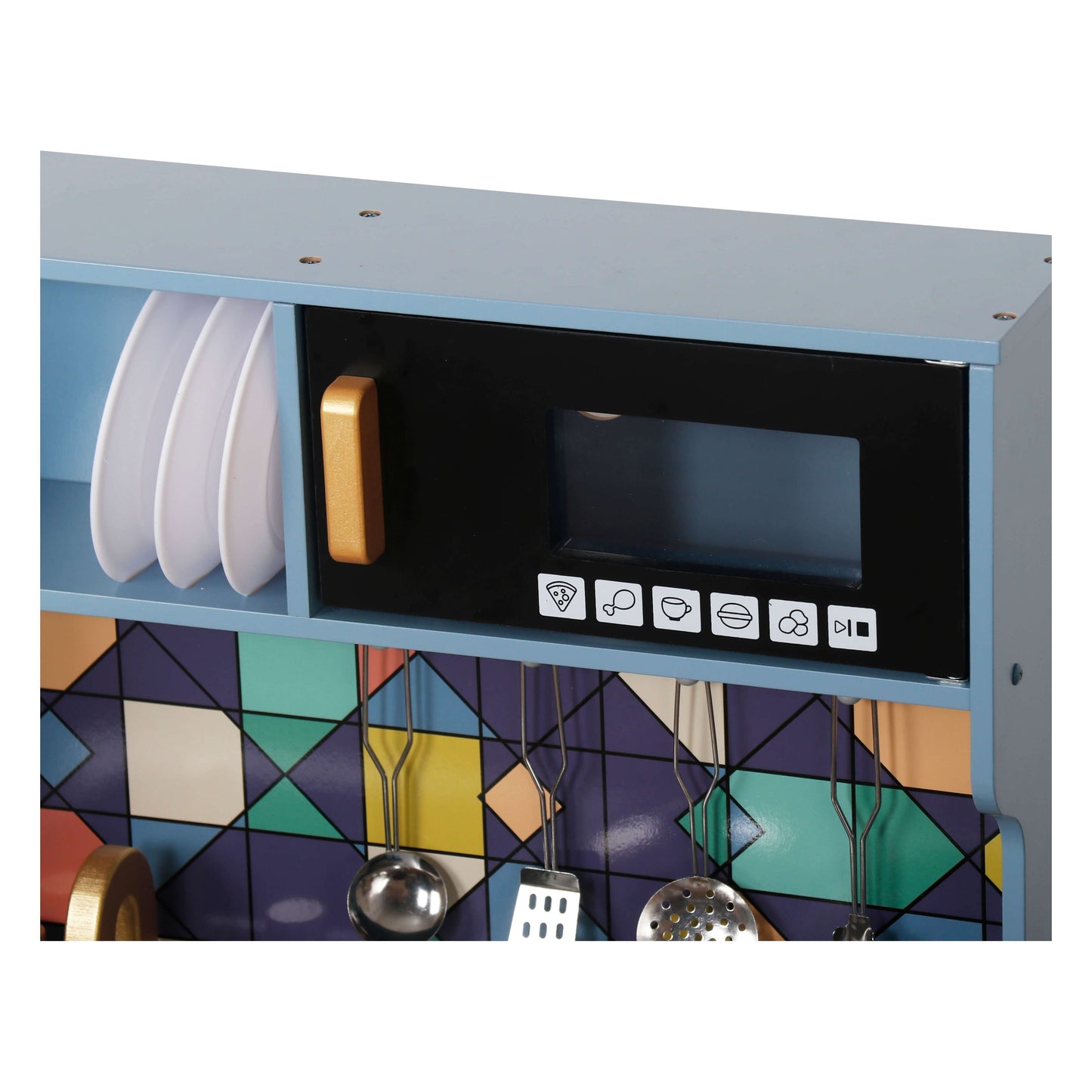 מטבח אלקטרוני ענק מושלם לילדים מעץ דגם לירון