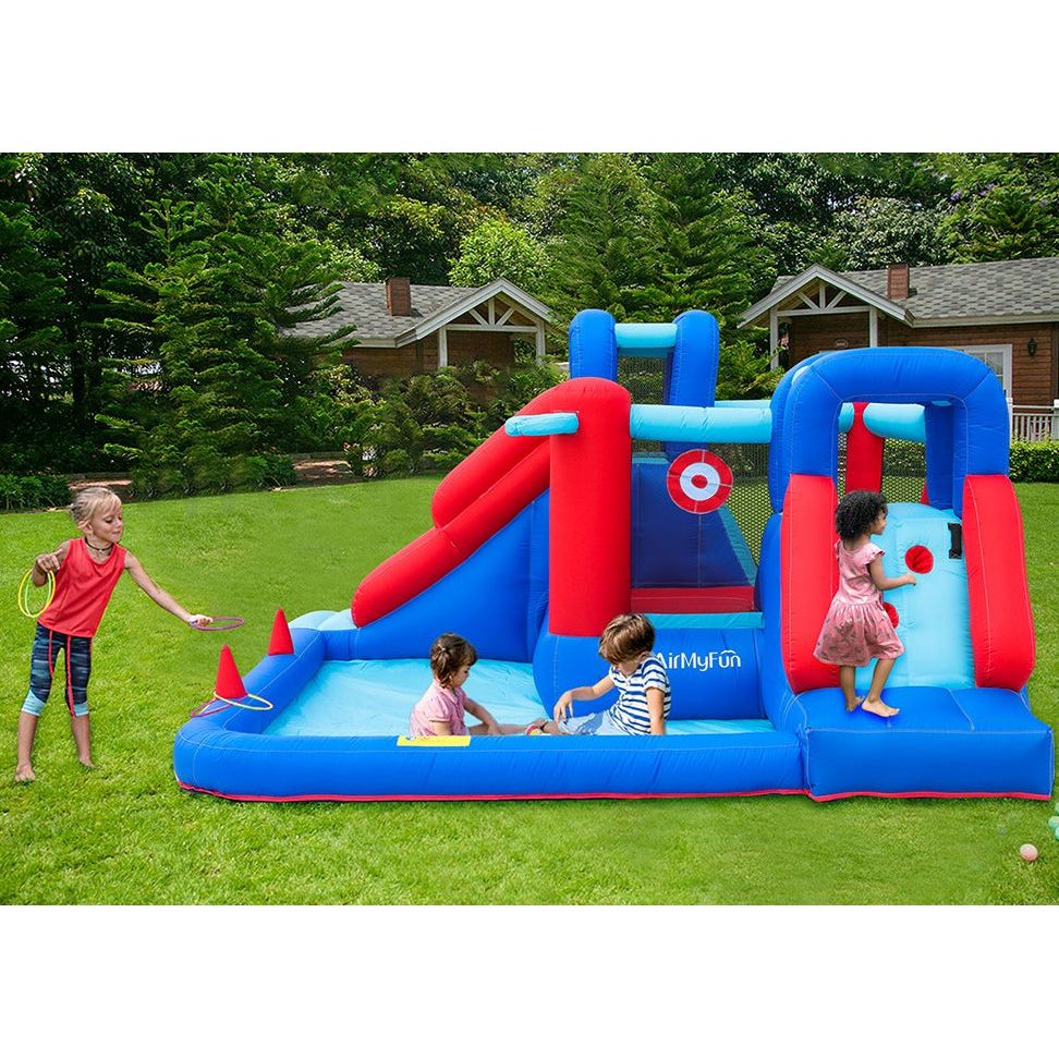 מתקן קפיצה מתנפח עם 2 מגלשות דגם ED1990R