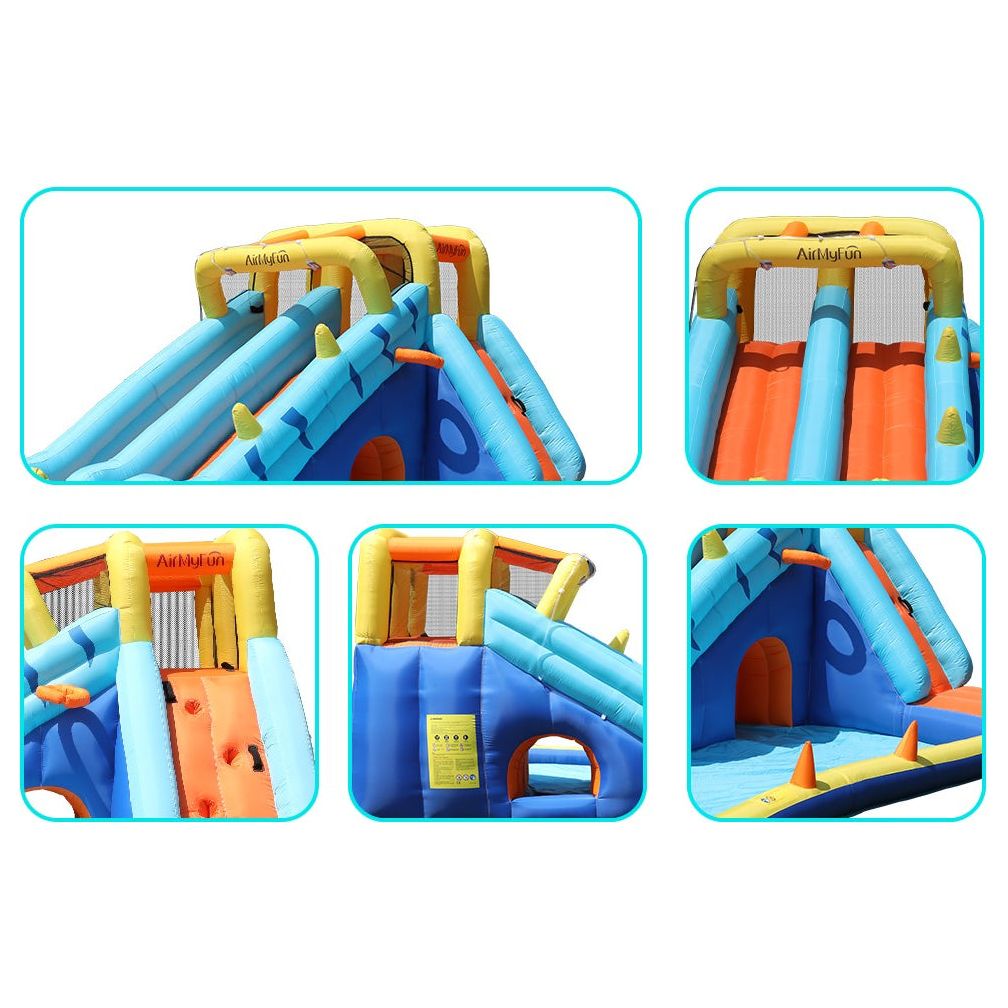 מתקן קפיצה מתנפח ענק עם 2 מגלשות דגם ED1056W