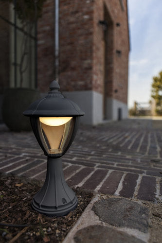 אור חם שחור UNITE 9W IP44 30K גוף תאורת חומה