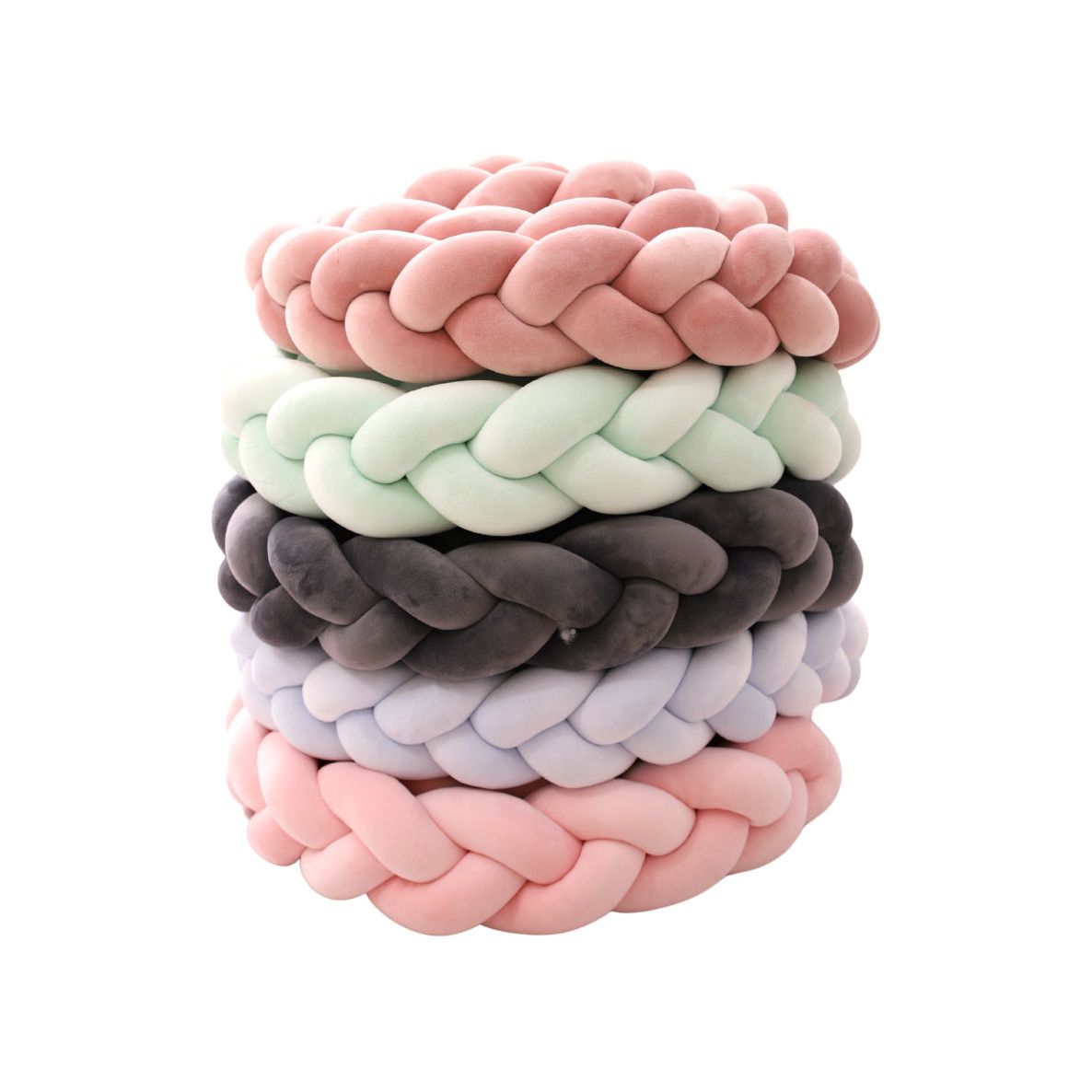 נחשוש צמה למיטת תינוק 2.00 מטר צבע תכלת שמיים