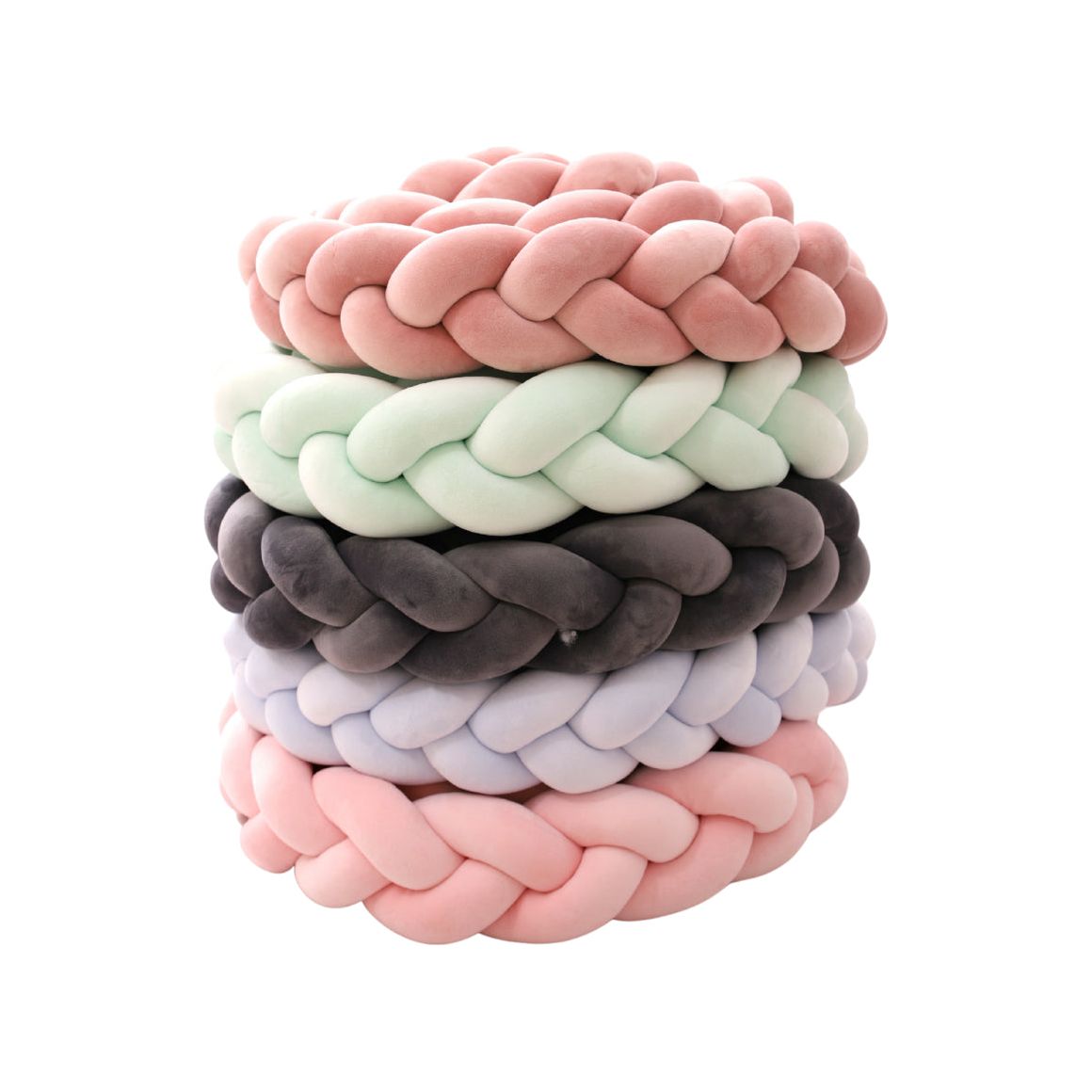 נחשוש צמה למיטת תינוק 4.00 מטר צבע טורקיז