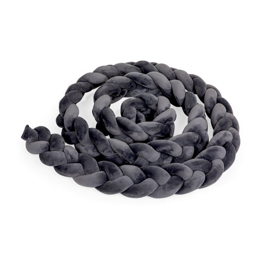 נחשוש צמה למיטת תינוק 2.00 מטר צבע אפור סטייל