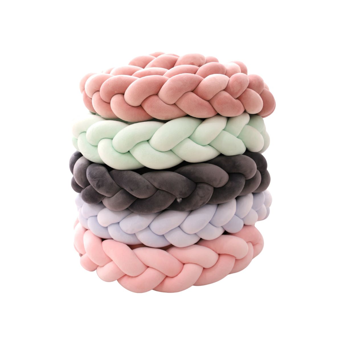 נחשוש צמה למיטת תינוק 4.00 מטר צבע ורוד בייבי