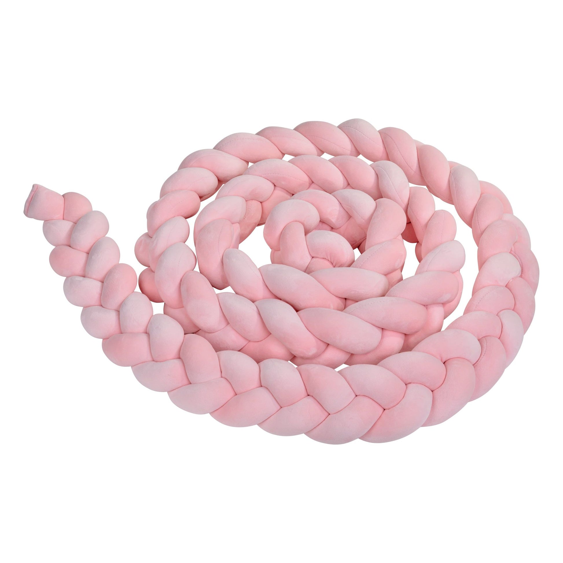 נחשוש צמה למיטת תינוק 2.00 מטר צבע ורוד בייבי