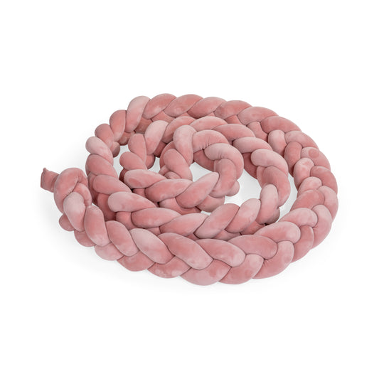 נחשוש צמה למיטת תינוק 4.00 מטר צבע ורוד עתיק