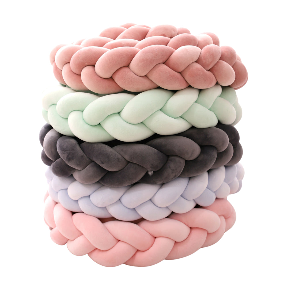 נחשוש צמה למיטת תינוק 4.00 מטר צבע ורוד עתיק