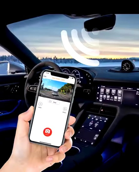 מצלמת דרך נסתרת לרכב זעירה אלחוטית עם צג FULL HD 1080P