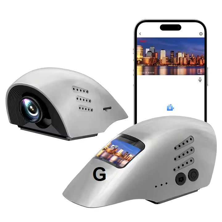 מצלמת דרך נסתרת לרכב זעירה אלחוטית עם צג FULL HD 1080P