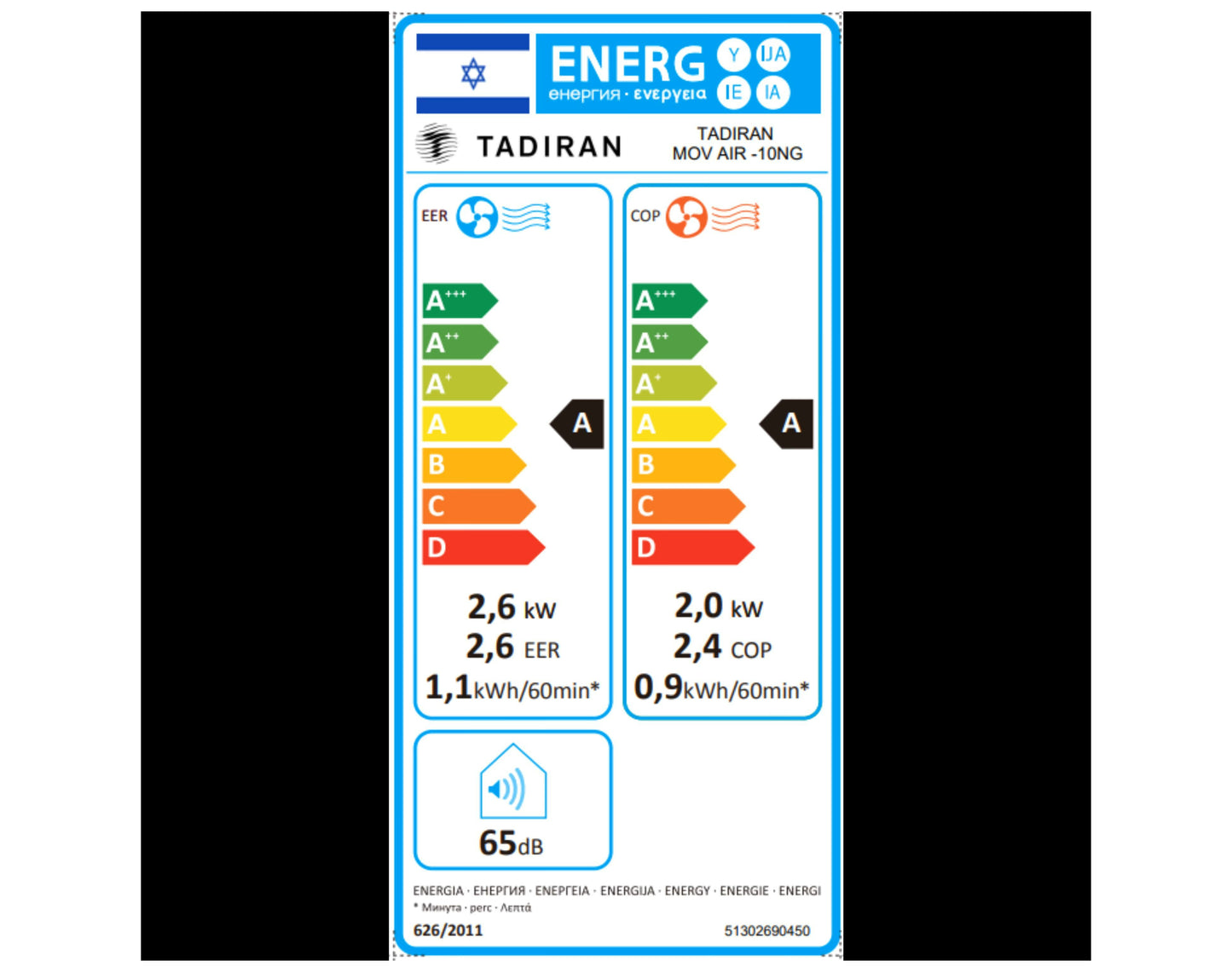מזגן נייד תדיראן Tadiran Move Air 15NG